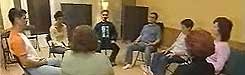 Meditando en nuestro centro de meditación con John Curtin